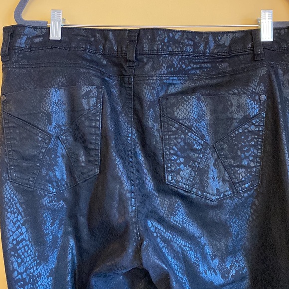 Suko jeans snakeskin print black 16 - Picture 6 of 9